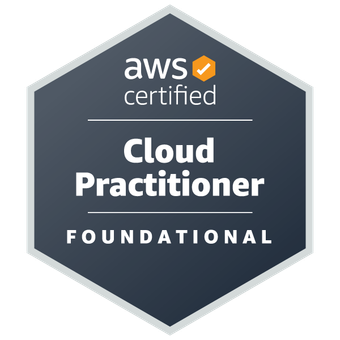 AWS Certified Cloud Practitioner badge
