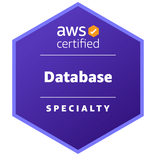 AWS Certified Database – Specialty badge