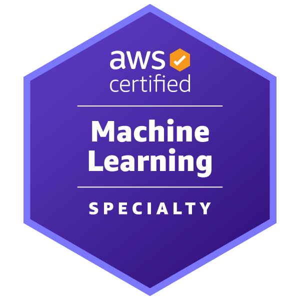 AWS Certified Machine Learning – Specialty badge