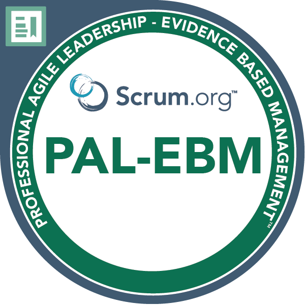 Professional Agile Leadership – Evidence-Based Management (PAL-EBM) badge