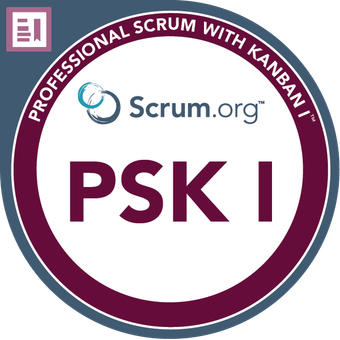 Professional Scrum with Kanban I (PSK I) badge