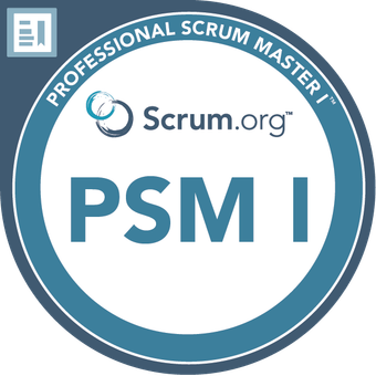 Professional Scrum Master I (PSM I) badge