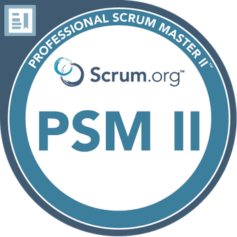 Professional Scrum Master II (PSM II) badge